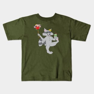 Raccoon Queen Kids T-Shirt